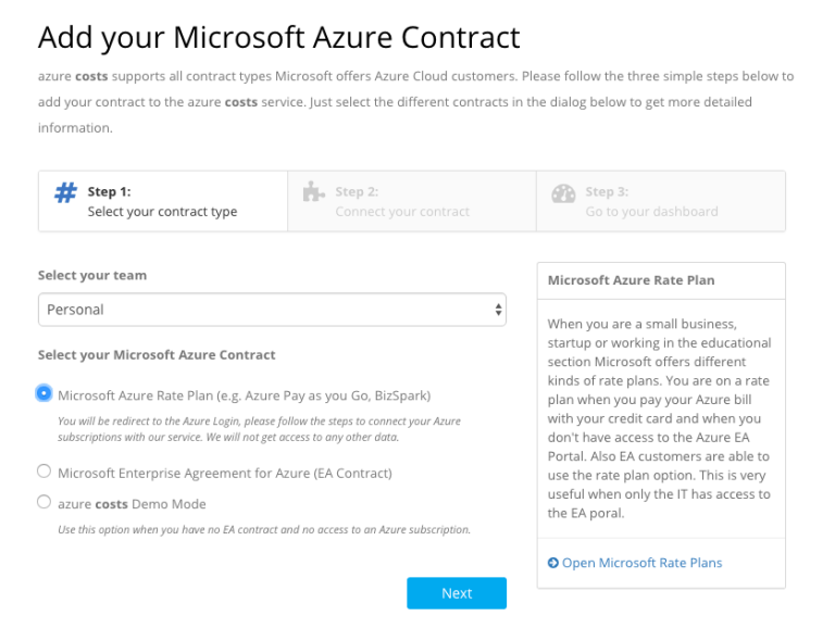 Azure Costs now supports Azure Rate Plans and PayasyouGo